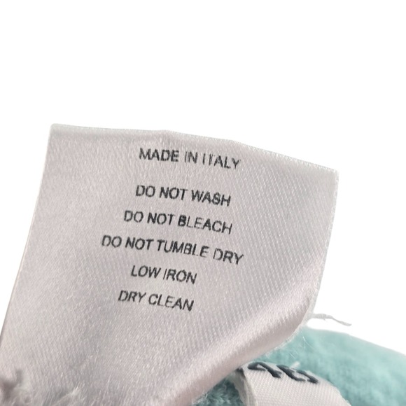 Franck Namani Cashmere  Silk Blend Sweater Size 46 Aqua Made in Italy - Picture 4 of 8